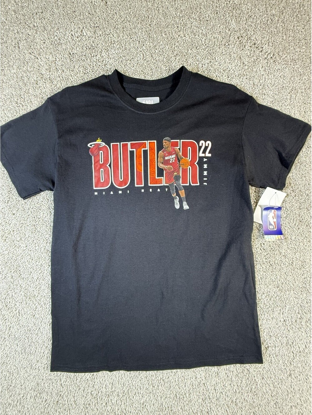 NWT Jimmy Butler Miami Heat Retro NBA Graphic Tee T-Shirt Medium